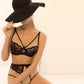 Unikat Carmella Sheer Mesh Lace Plunge Bra-3