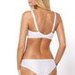 PariPari Athina Sheer Embroidered Bra White