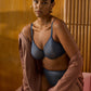 Gossard Glossies Shadow Blue Sheer Short Panty
