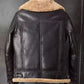 Men’s Shearling B3 Bomber Jacket – Short Fur Motorcycle Jacket