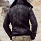 Shearling Coat Mens B3 Bomber Jacket Short Fur Coat Jacket