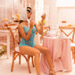 Mapale Riviera Turquoise Sheer Mesh Romper