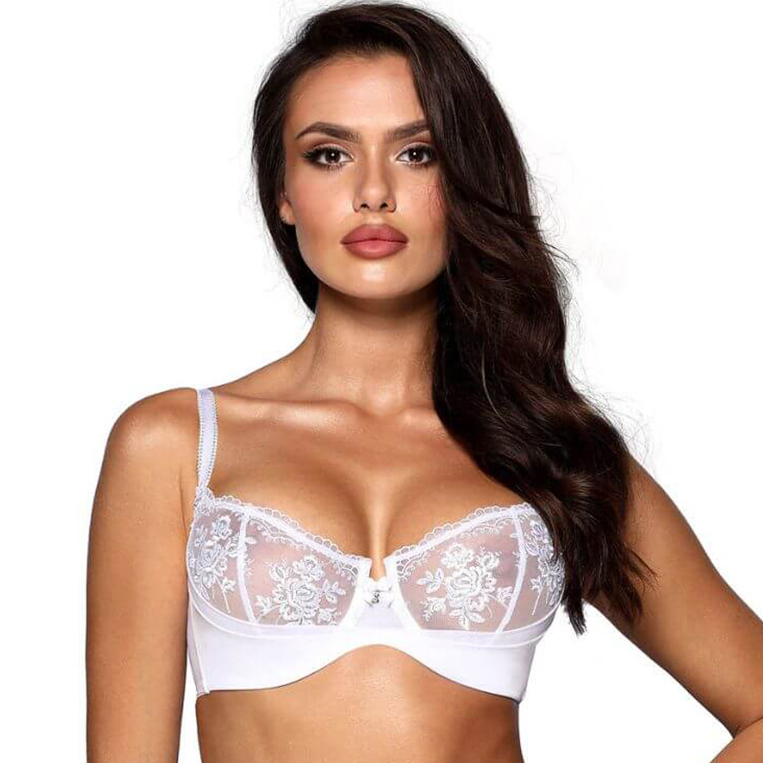 Axami Josephine Bridal Sheer Balconette Bra-0