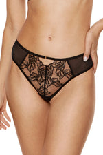 Sheer Brazilian Thong Panty Gorteks Madame-0