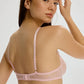 Blush Iris Sheer Eyelash Lace Balconette Bra-3