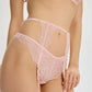 Blush Iris Sheer Eyelash Lace Garter Belt-3