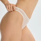 Blush The Mesh White Sheer High-Leg Bikini Panty-2
