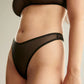 Blush The Mesh Black Sheer High Leg Thong Panty-1