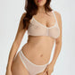 Blush The Mesh White Sheer High-Leg Thong