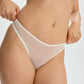 Blush The Mesh White Sheer High-Leg Thong-3