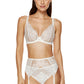 Gorteks Cherie Sheer Deep Plunge Floral Bra
