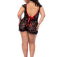 Sheer Lace Babydoll Mapale Midnights Captive-5
