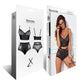 Demoniq Yessenia Sheer Lace Longline Bra & High Waist Briefs