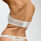 Blush Cascade White Sheer Lace Strapless Bra-2