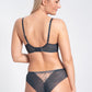 Samanta Eliza Graphite Sheer Mesh Balconette Bra