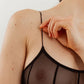 Blush Vine Sheer Mesh High Leg Bodysuit