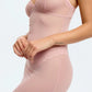 Sheer Mesh Lace Trim Slip Dress Blush Lotus Rosewater-2