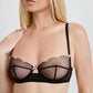 Scallop Mesh Unlined Balconette Bra Blush Lulu-1