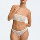 Blush Cascade White Sheer Stretch Lace High Leg Thong-3