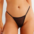 Sheer String Panty Blush The Mesh Black-0