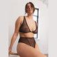 Blush Astrid Black Sheer High-Waist Brief Panty-3