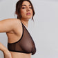 Blush Astrid Black Sheer Wireless Front-Closure Bralette-3