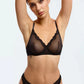 Blush Lotus Black Sheer Mesh Underwire Bra