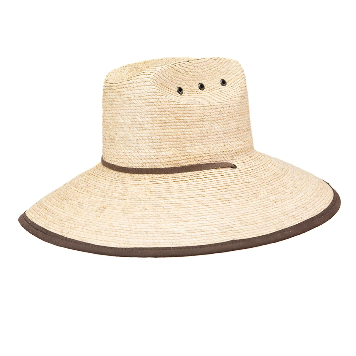 HatCountry Peter Grimm Shoal straw lifeguard hat with wide brim and chin cord