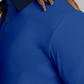 Short Sleeve Polo Contrast // Blue Pink