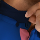 Short Sleeve Polo Contrast // Blue Pink