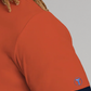 Short Sleeve Polo Contrast // Orange Navy