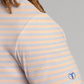Short Sleeve Polo Stripe // Grey Orange