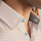 Short Sleeve Polo Stripe // Grey Orange