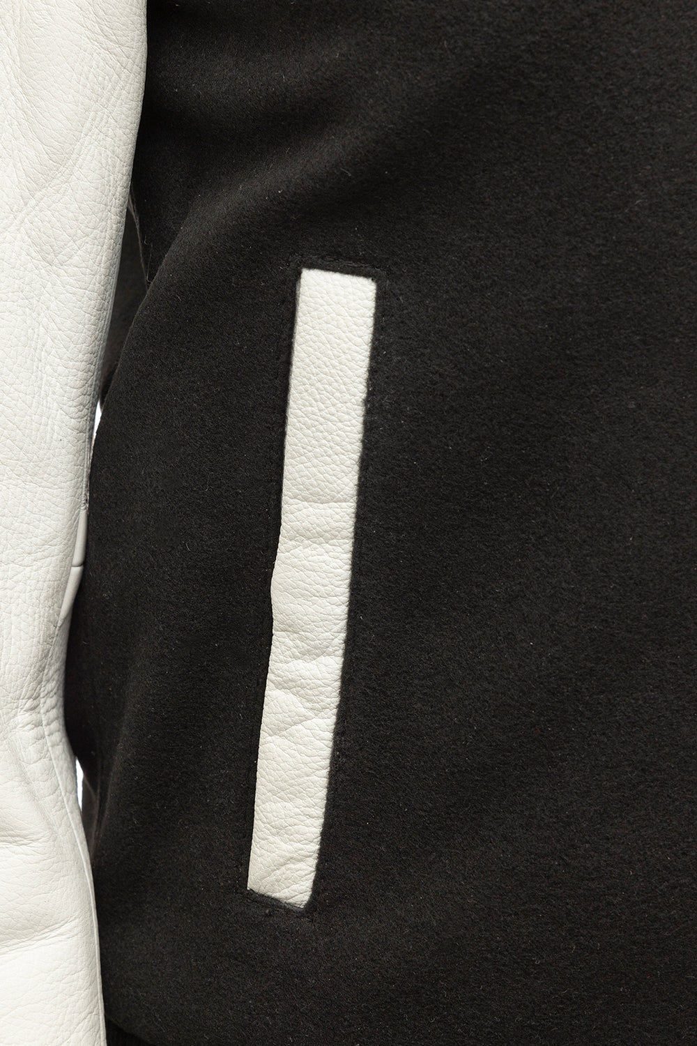 Whet Blu NYC Sarah women's varsity jacket with slash pockets