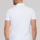 Slim Fit Pique Polo Contrast // White Blue