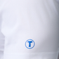 Slim Fit Pique Polo Contrast // White Blue