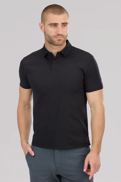Slim Fit Pique Polo Solid // Black