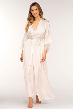 Unikat Ginny Soft Satin Long Sleeve Bathrobe-0