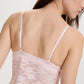 Blush Rosette Pink Sheer Lace Cami