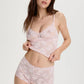 Blush Rosette Pink Soft Mesh Lace Shorts-3