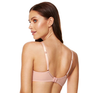 Soft See-Through Embroidery Balconette Bra Mable Pink-1