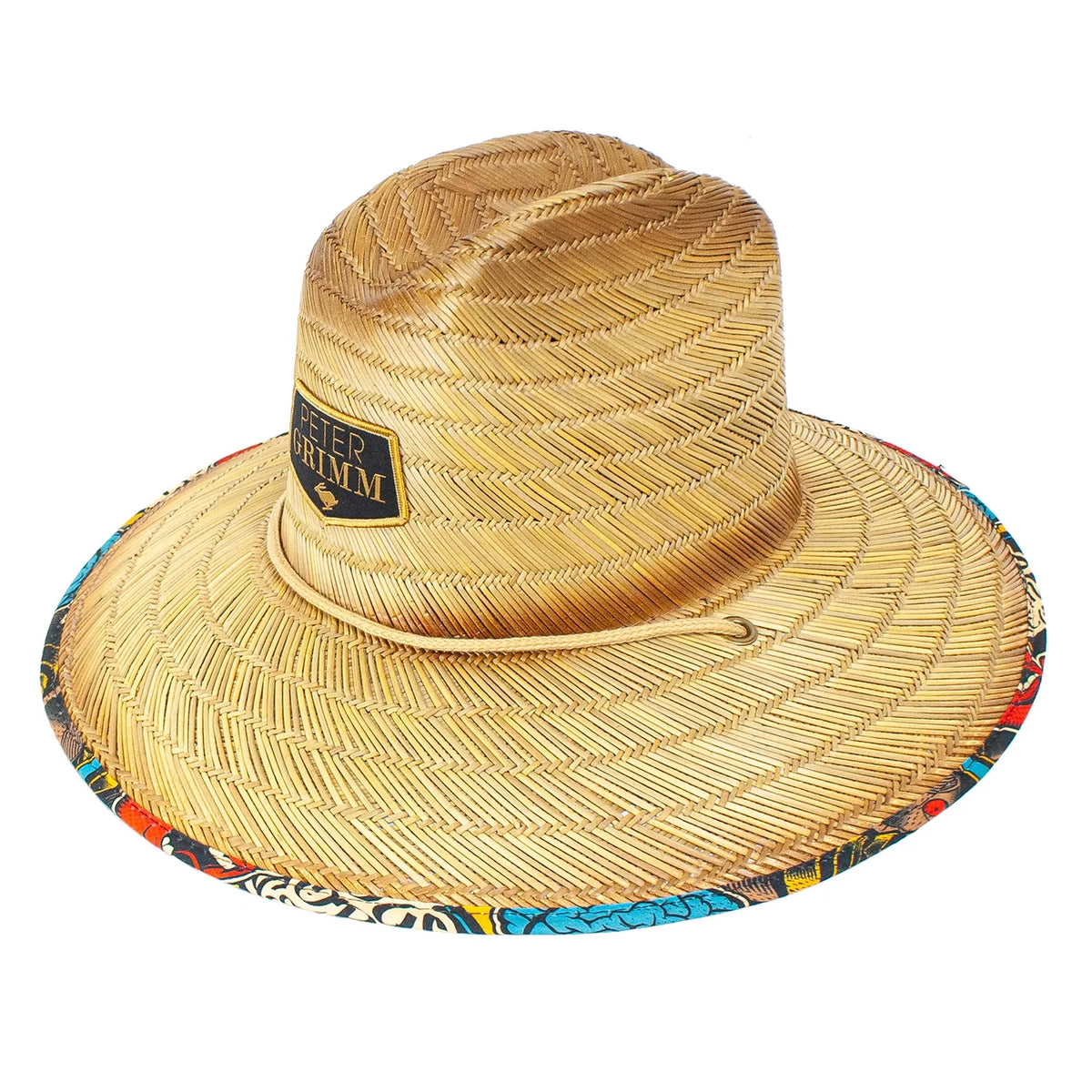 Peter Grimm spray-on straw lifeguard hat by HatCountry, viewed from the front