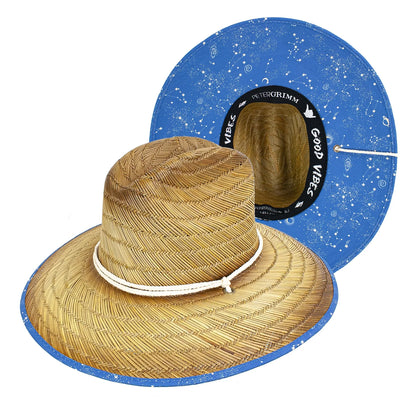 Peter Grimm Star Tracker straw lifeguard hat by HatCountry with a wide brim and star detail