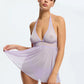 Stretch Mesh Babydoll Blush Caché Lilac-4