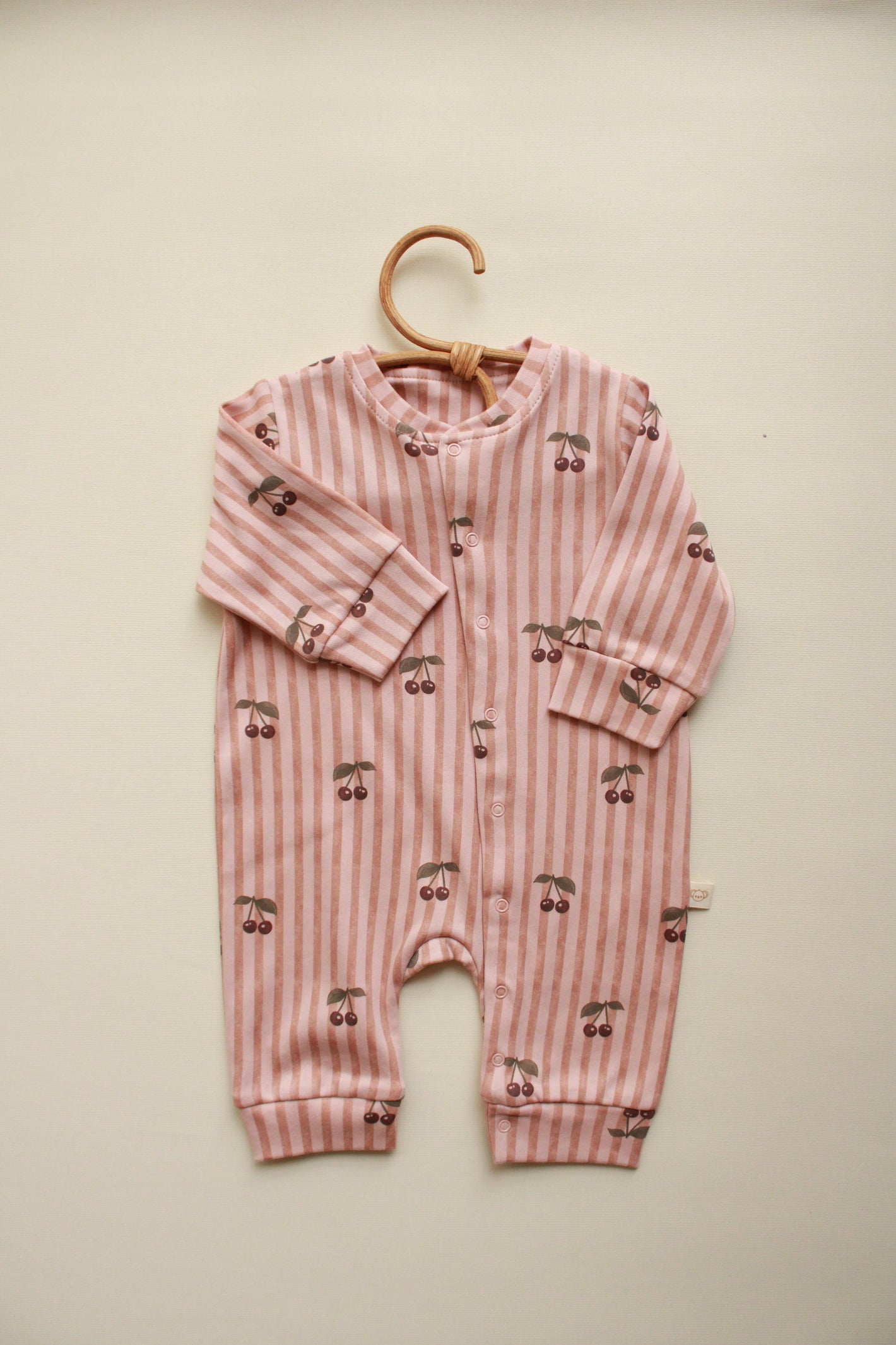 Cherry Striped Onesie