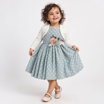 Dotty Sunday Dress & Bolero Set-0