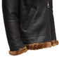 Classic Ginger Brown B3 Bomber Aviator Shearling Jacket