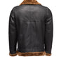 Classic Ginger Brown B3 Bomber Aviator Shearling Jacket