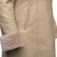 Gracies Hooded Sheepskin Shearling Jacket with Fox Fur