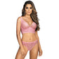 Sheer Lace Longline Bra Axami Rose Shadow-3